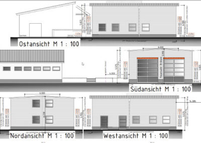 Feuerwehr-Fahrzeughalle der Feuerwehr Brökeln